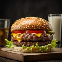 burger without cheese